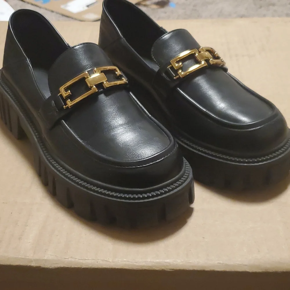 Black Lattelier Chunky Loafers - Picture 1 of 3